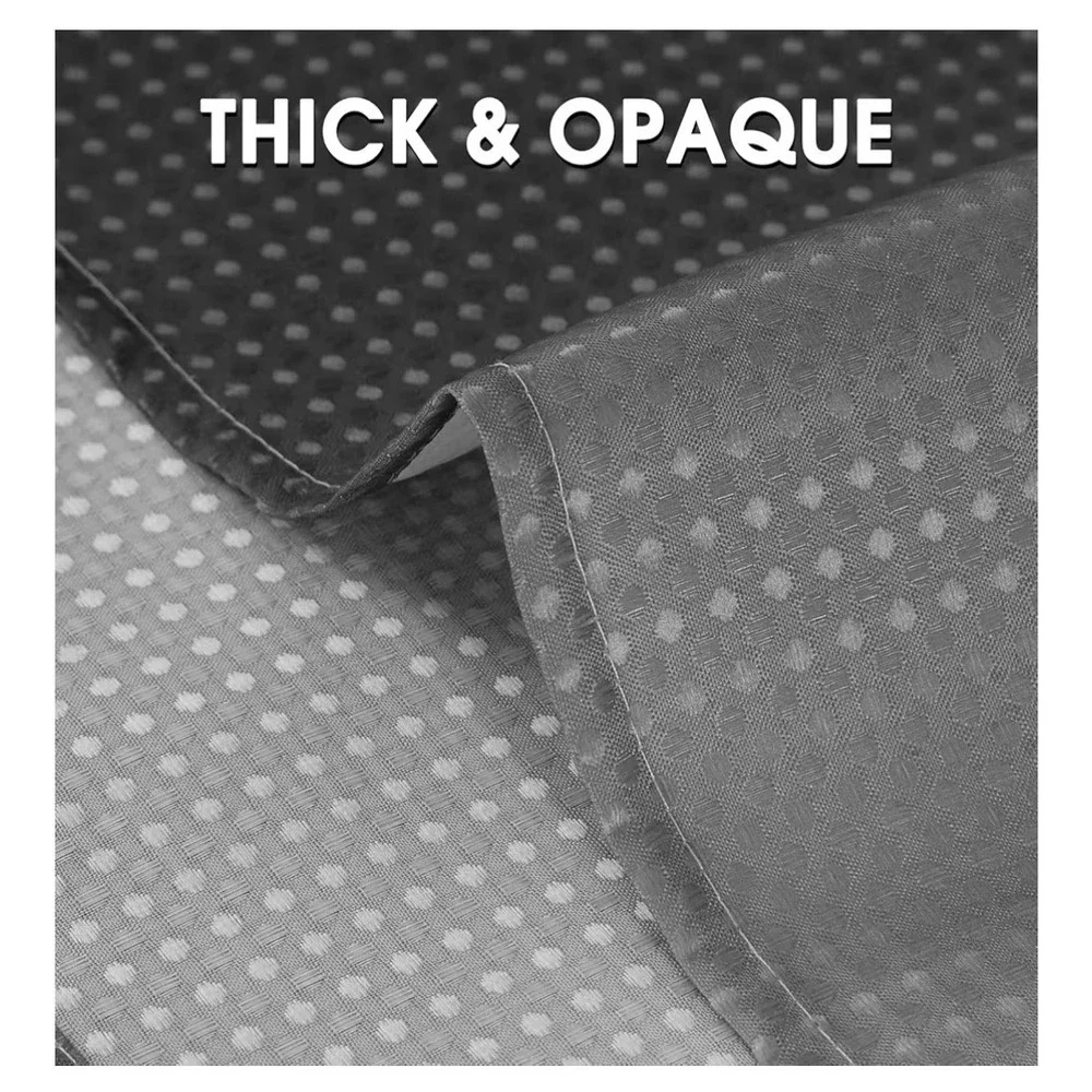 Gray White Geometric Shower Curtain‎ Set With Hooks